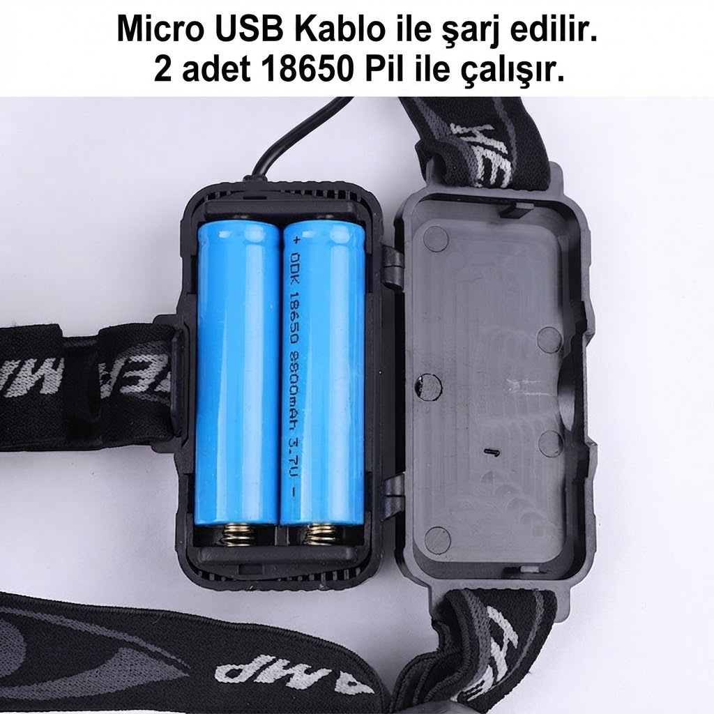 Şarjlı Balıkçı Kafa Lambası