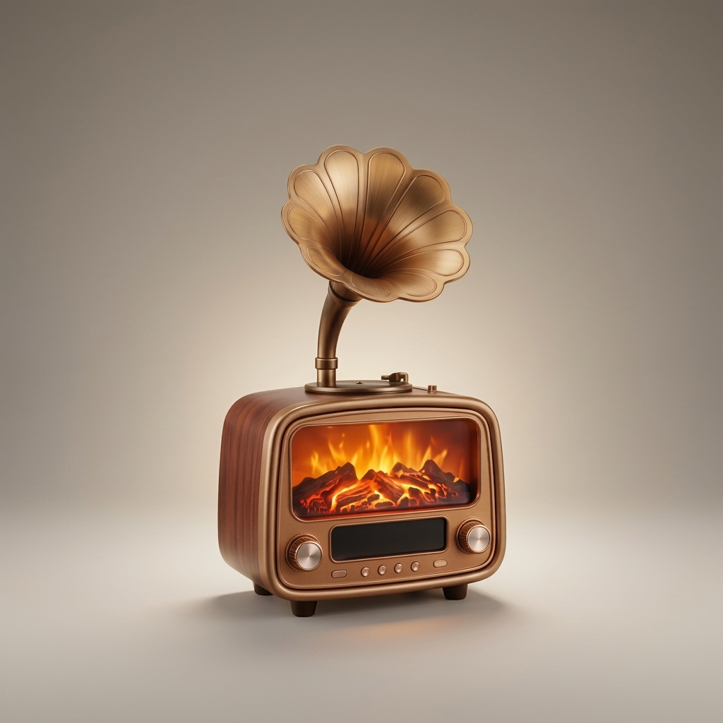 Nostaljik Gramafon Radyo & Bluetooth Hoparlör