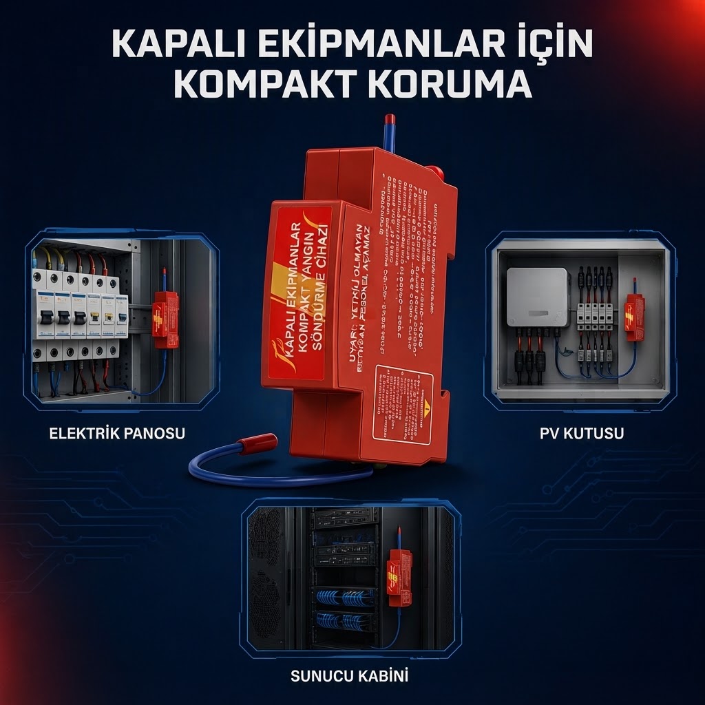 Elektrik Panosu Otomatik Yangın Söndürücü