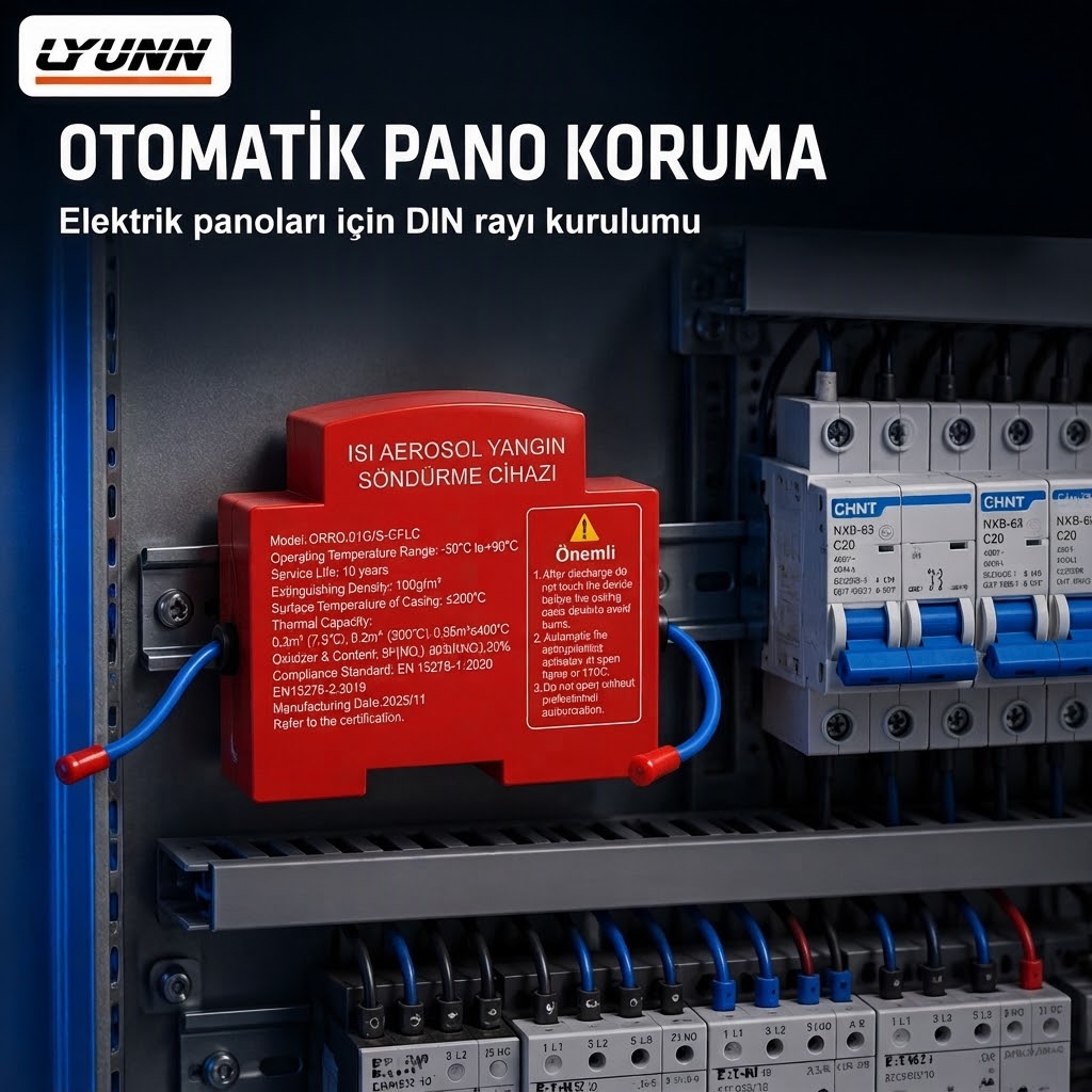 Elektrik Panosu Otomatik Yangın Söndürücü