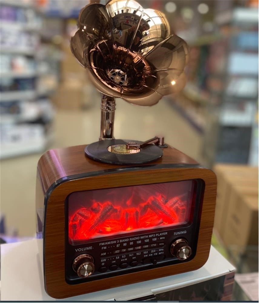 Nostaljik Gramafon Radyo & Bluetooth Hoparlör