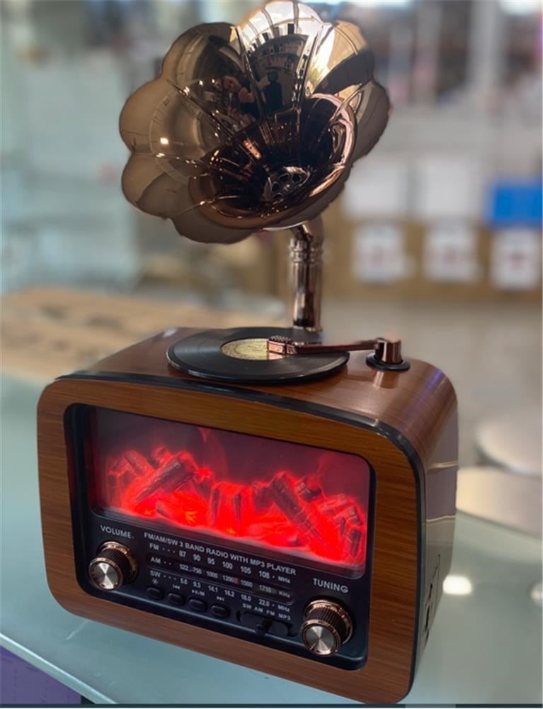 Nostaljik Gramafon Radyo & Bluetooth Hoparlör